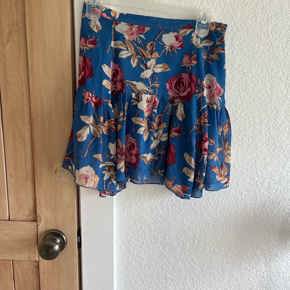 Urban Outfitters Orange Pink Bubble Mini Skirt